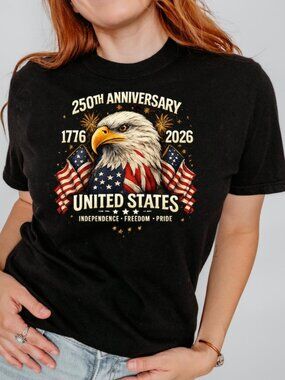 250th Anniversary United States Shirt, Patriotic Eagle T-Shirt